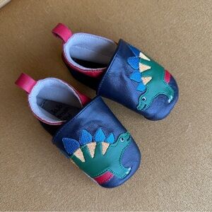 JoJo Maman Bébé Leather Baby Dinosaur Booties